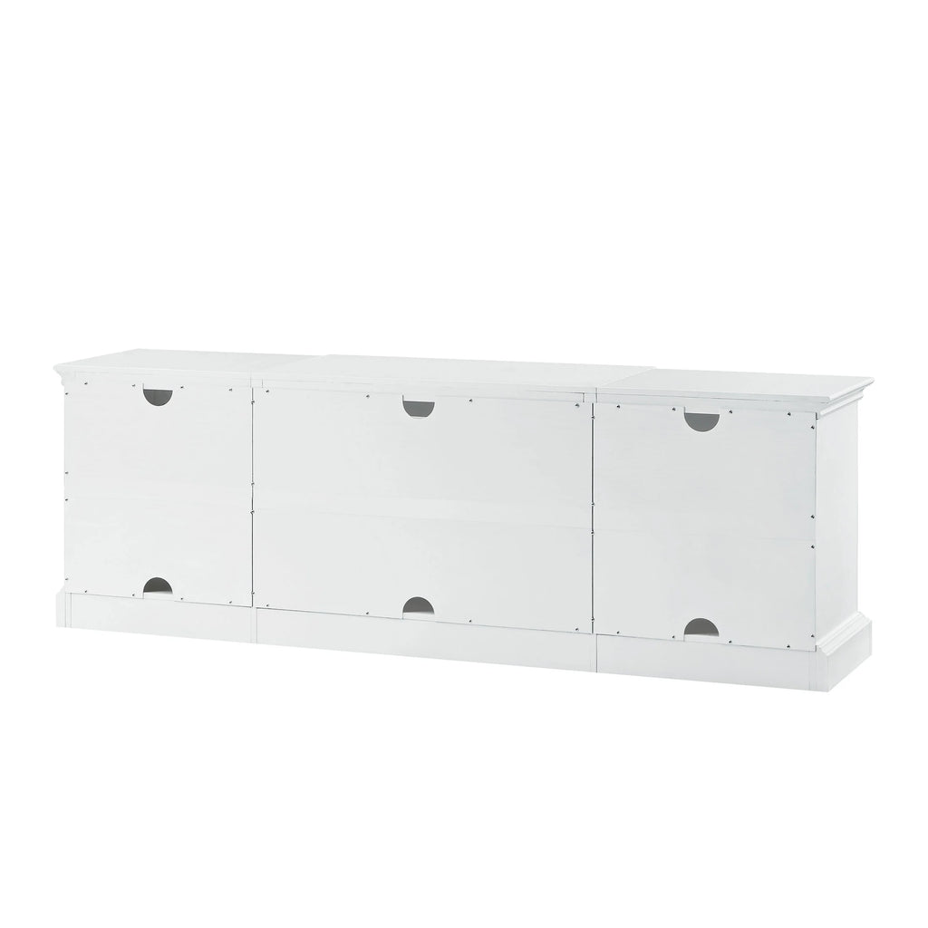 White Low Profile TV Stand O9294