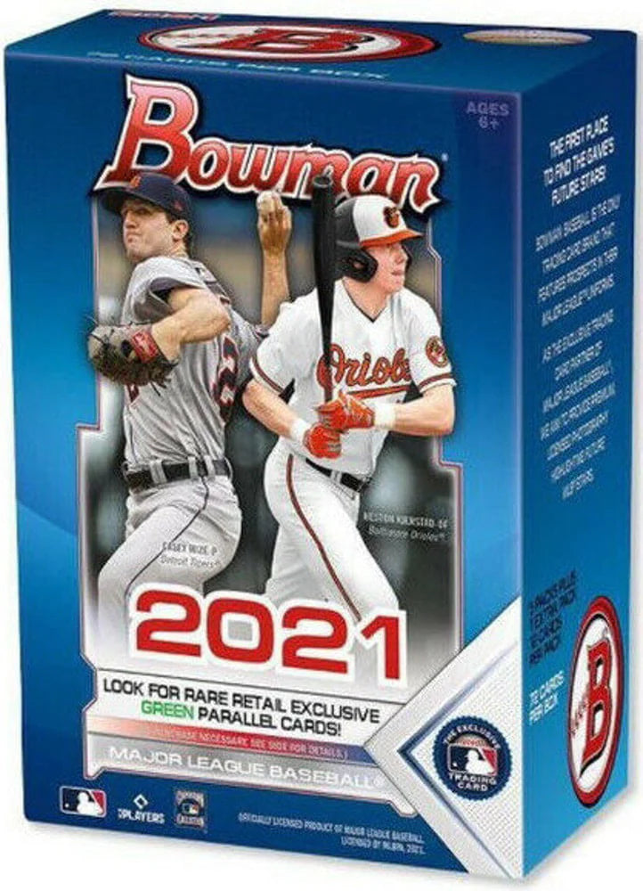 2021 Bowman Baseball Trading Cards Blaster Box 72 Cards D83612