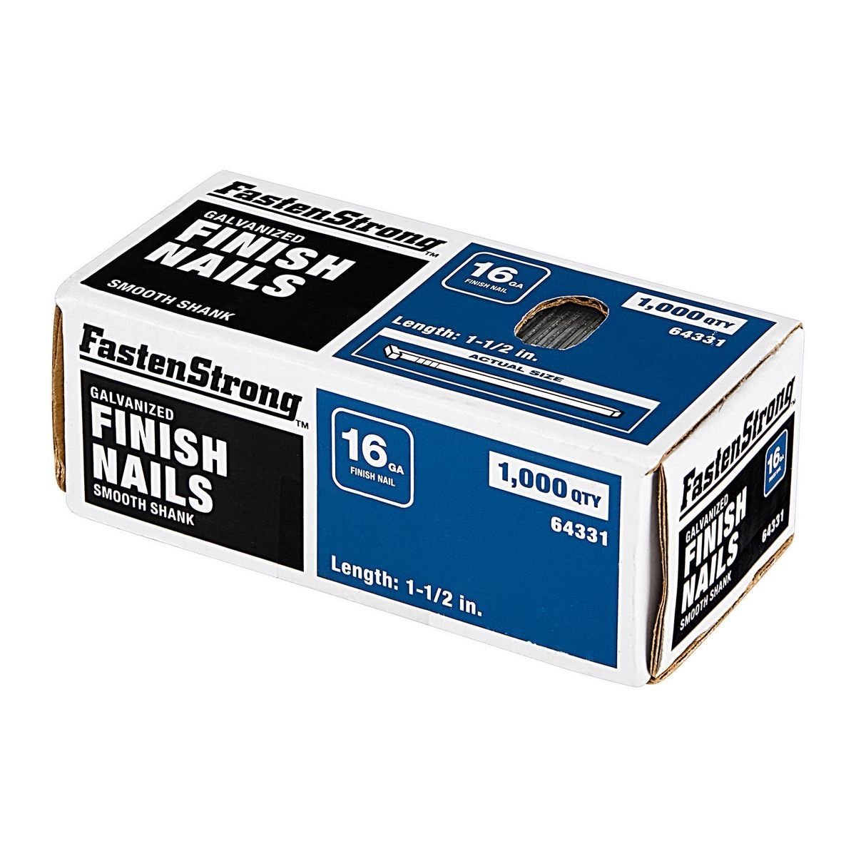 1-1/2 in. 16 GA Galvanized Finish Nails, 1000 Piece C67063