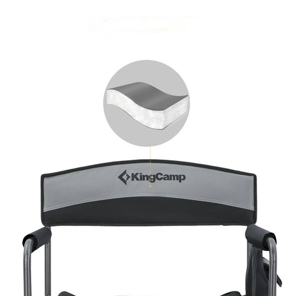 Heavy Duty Oversize Padded Folding Director Chair with Side Table Z654431