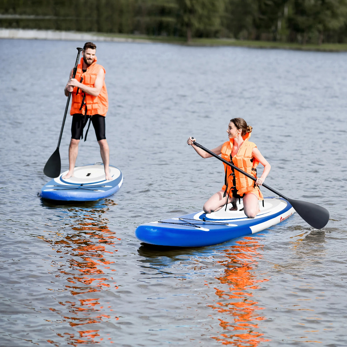 10' Inflatable Stand Up Paddle Board with Bag Paddle Pump J904158