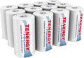 12 Pack D NiMH Rechargeable Batteries T586044