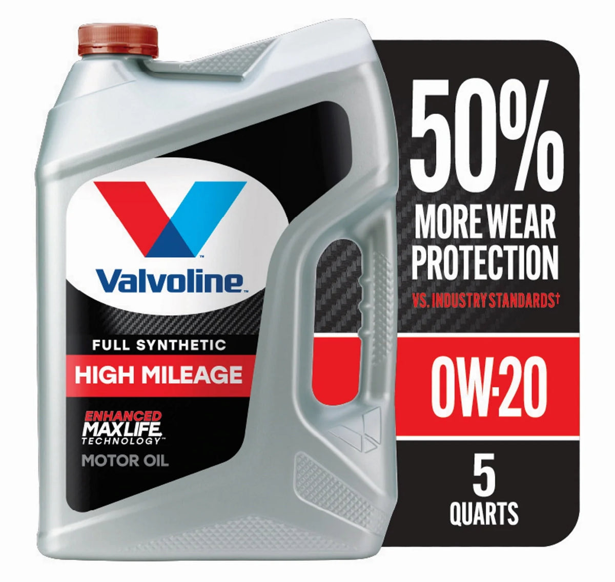 0W-20 Full Synthetic High Mileage Motor Oil 5 QT S226760