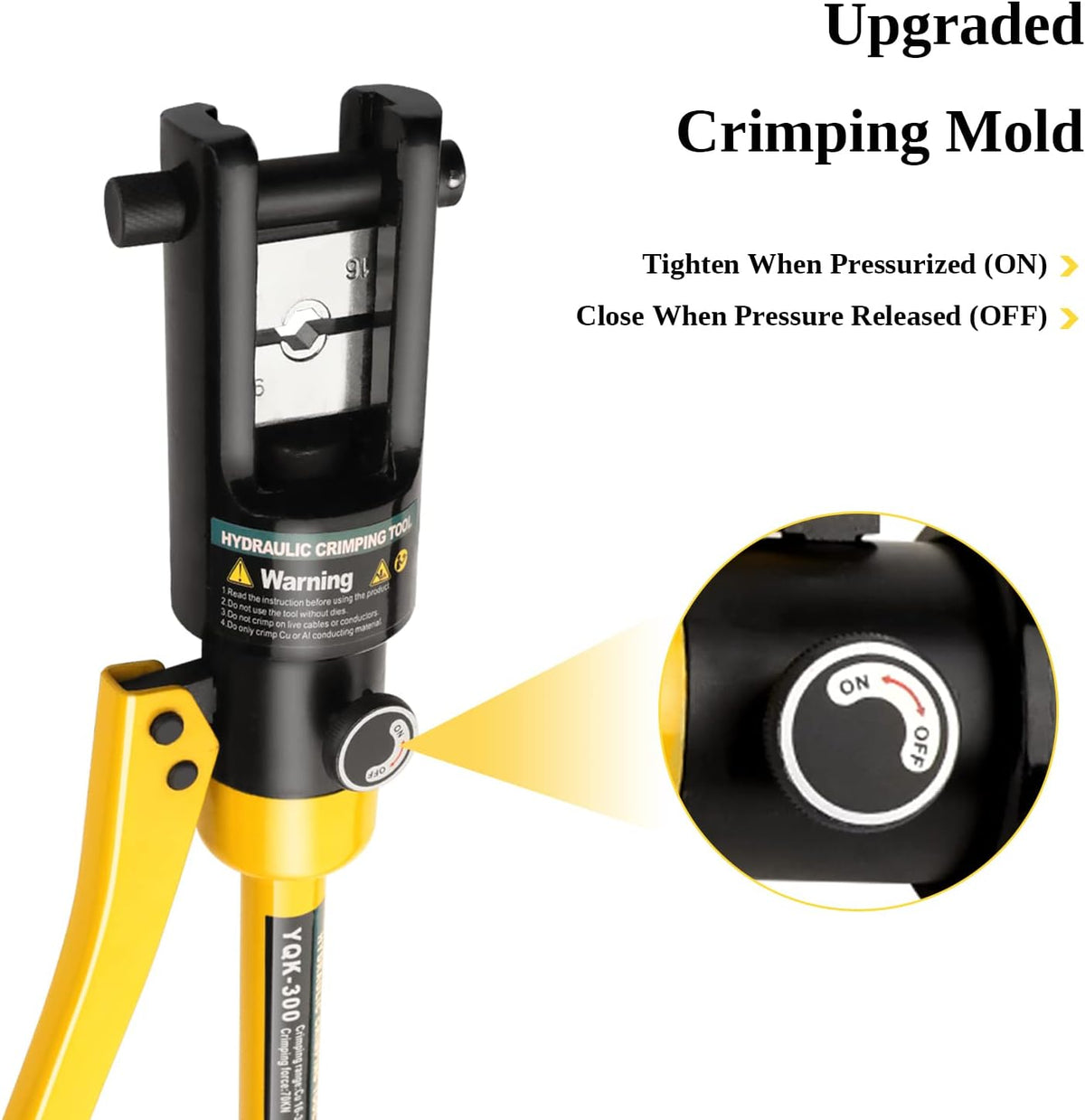 10 Ton Hydraulic Hand Crimper Tool for Stainless Steel Cable Railing Fittings Q774283