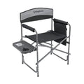 Heavy Duty Oversize Padded Folding Director Chair with Side Table Z654431