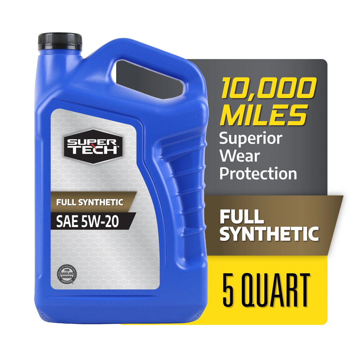 Full Synthetic SAE 5W-20 Motor Oil, 5 Quarts X8149