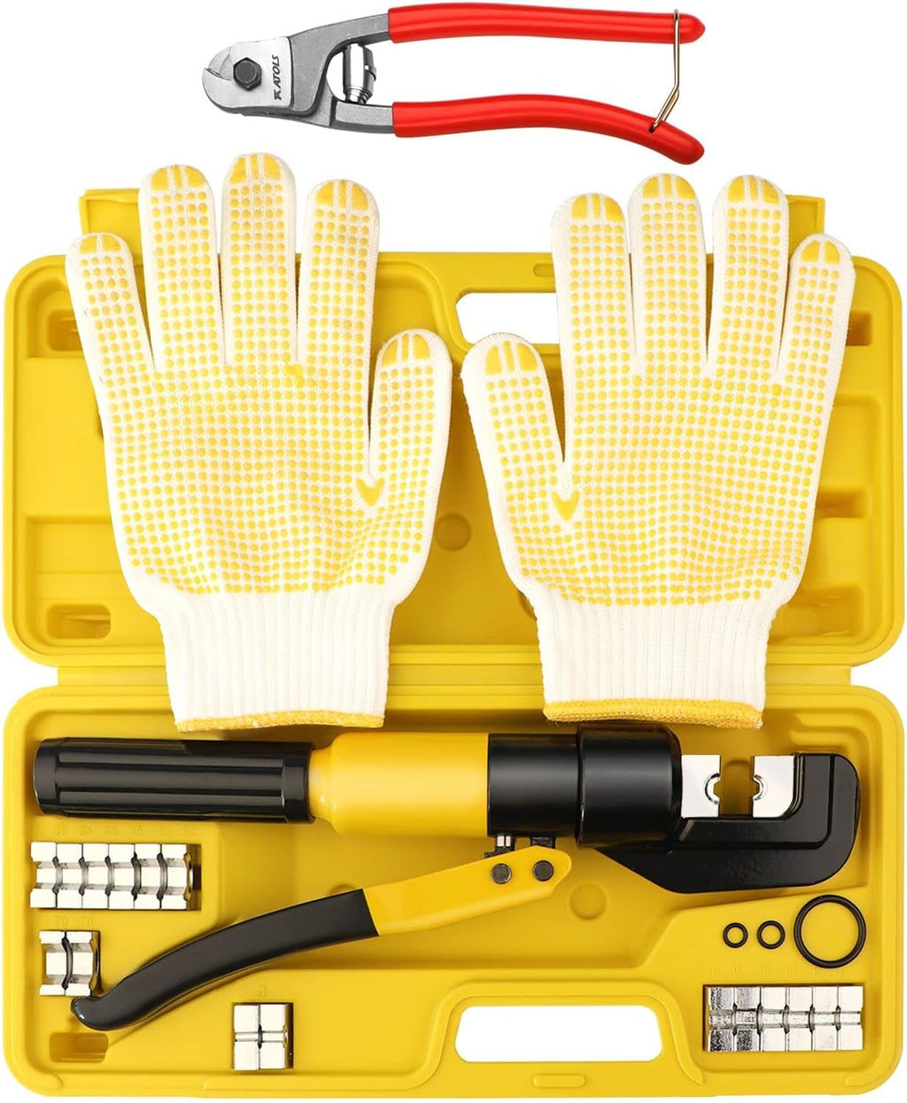 10 Ton Hydraulic Hand Crimper Tool for Stainless Steel Cable Railing Fittings Q774283