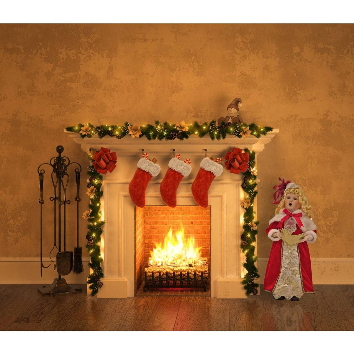 19 in. Christmas Caroler with Music and Motion S69889