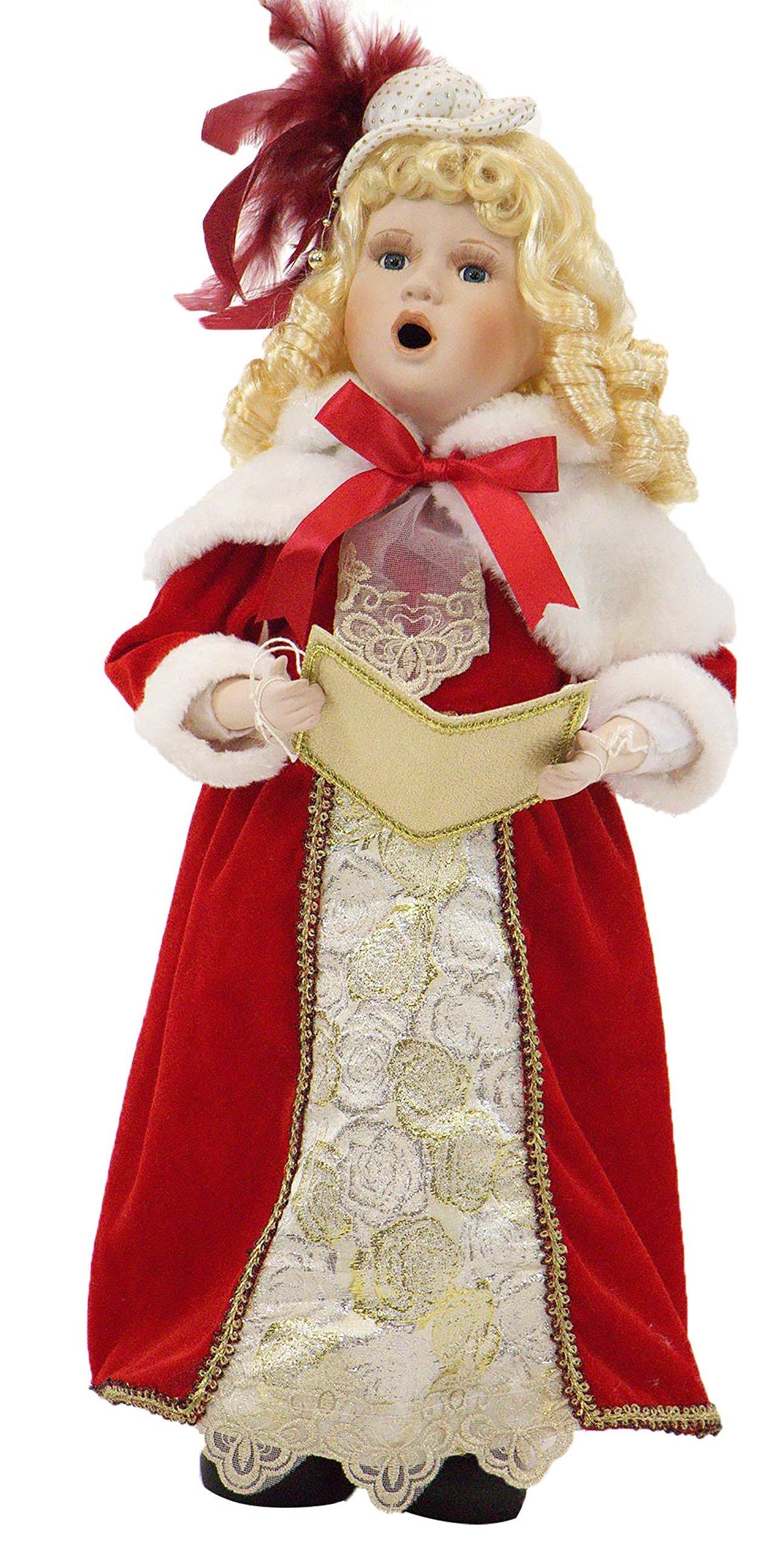19 in. Christmas Caroler with Music and Motion S69889