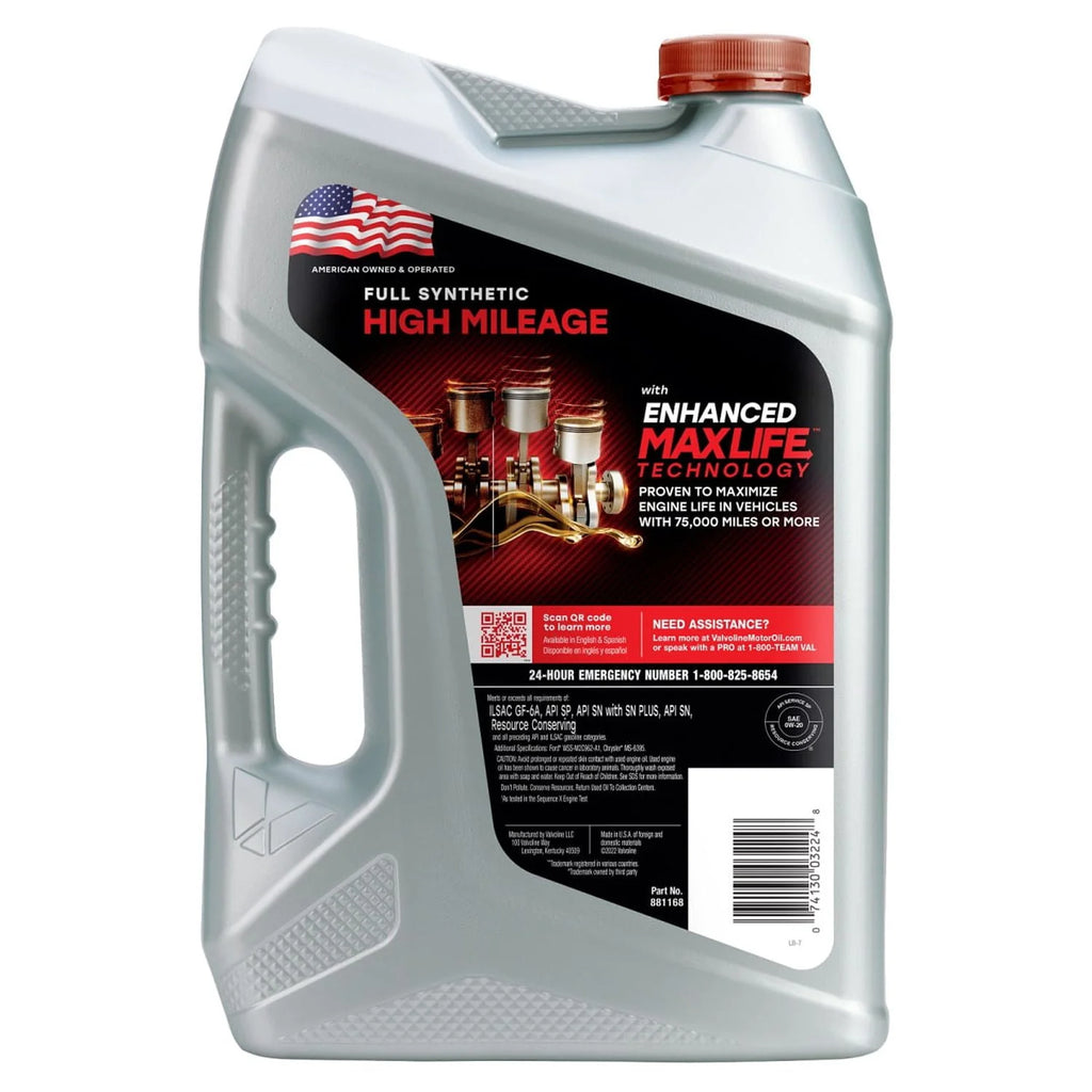 0W-20 Full Synthetic High Mileage Motor Oil 5 QT S226760