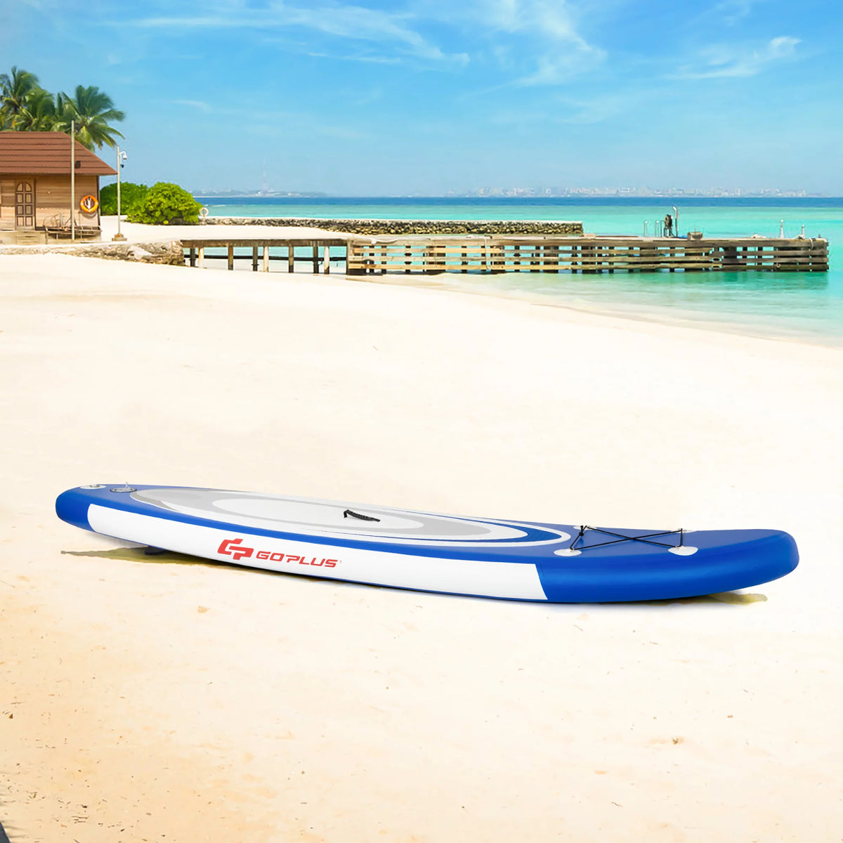 10' Inflatable Stand Up Paddle Board with Bag Paddle Pump J904158