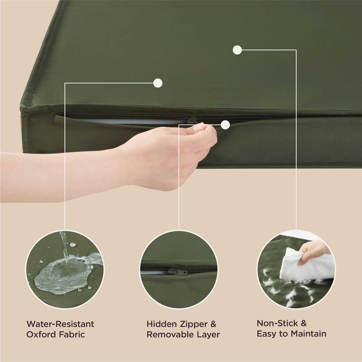 Waterproof Oxford Fabric Dog Bed Q826881